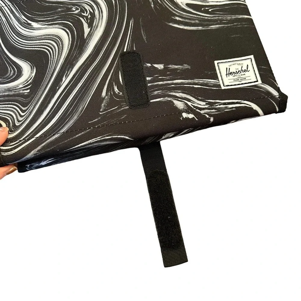 Herschel Supply Co Baby Diaper Changing Pad Mat in Paint Pour Black